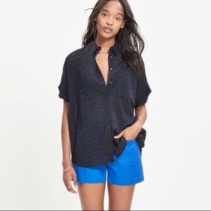 Madewell navy courier shirt